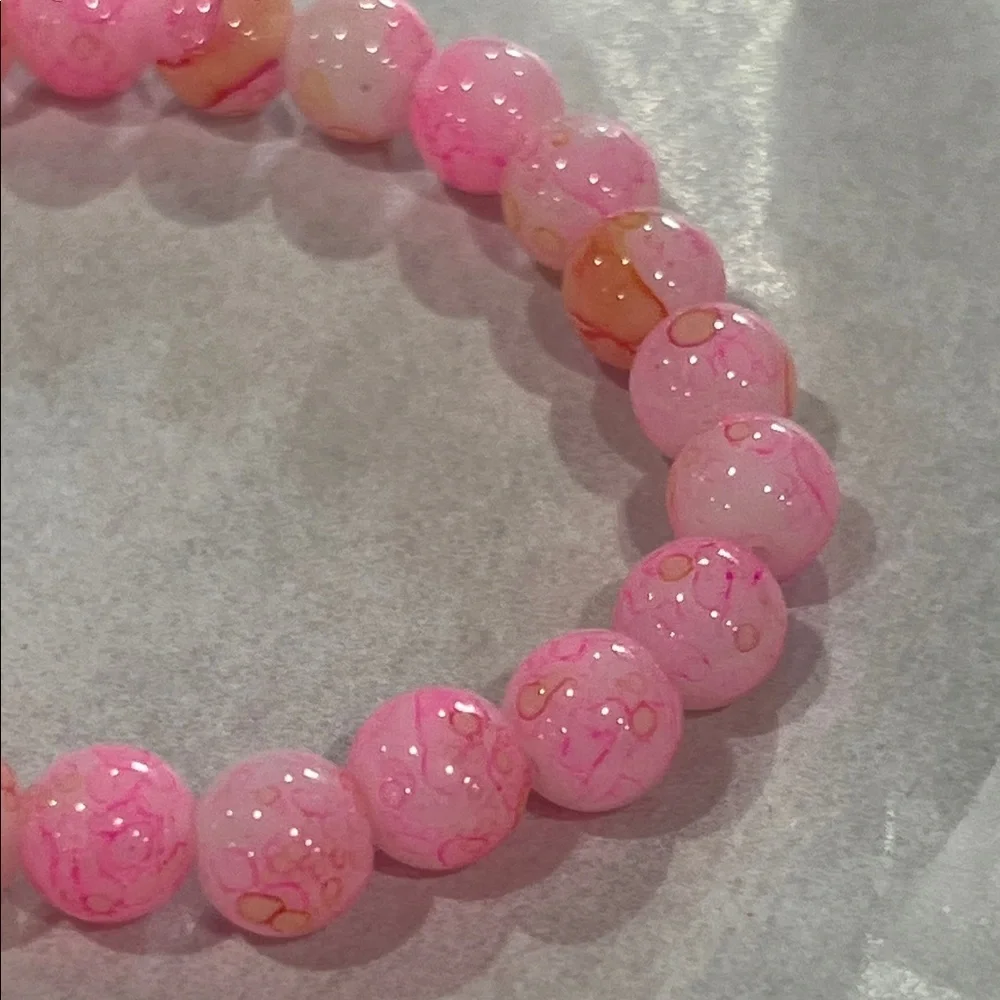 Pink Beaded Bracelet